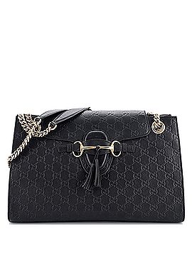 Gucci Emily Chain Flap Shoulder Bag Guccissima Leather Large (view 1)