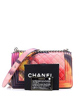 Chanel Flower Power Boy Flap Bag Quilted Lambskin Old Medium (view 2)