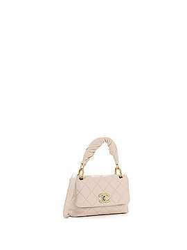 Chanel CC Padded Top Handle Convertible Flap Bag Quilted Lambskin (view 2)