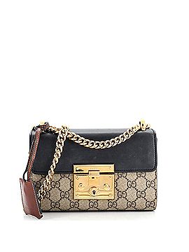 Gucci Padlock Shoulder Bag GG Coated Canvas and Leather Small (view 1)