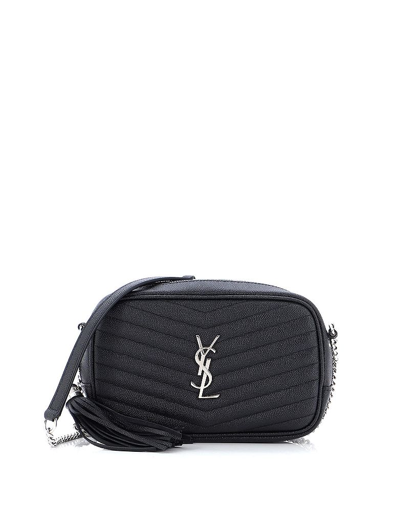 Saint Laurent 100 Leather Black Lou Camera Bag Matelasse Chevron