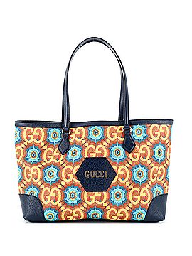 Gucci Aria 100th Anniversary Ophidia Tote Kaleidoscope Print GG Coated Canvas Medium (view 1)