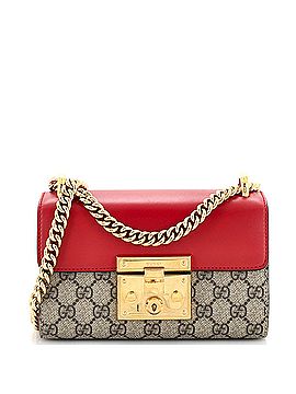 Gucci Padlock Shoulder Bag GG Coated Canvas and Leather Small (view 1)