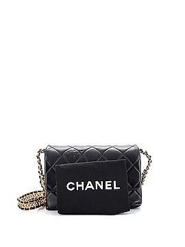 Chanel Buckle Chain Flap Bag Quilted Calfskin Mini (view 2)