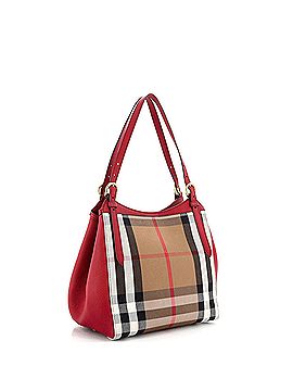Burberry Canterbury Tote Horseferry Check Canvas and Leather Small (view 2)