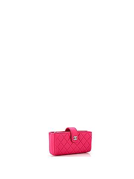 Chanel Phone Holder Clutch Camellia Lambskin (view 2)