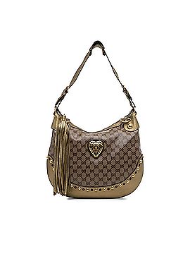 Gucci GG Crystal Babouska Heart Hobo Bag (view 1)