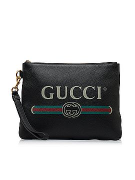 Gucci Gucci Logo Leather Clutch Bag (view 1)