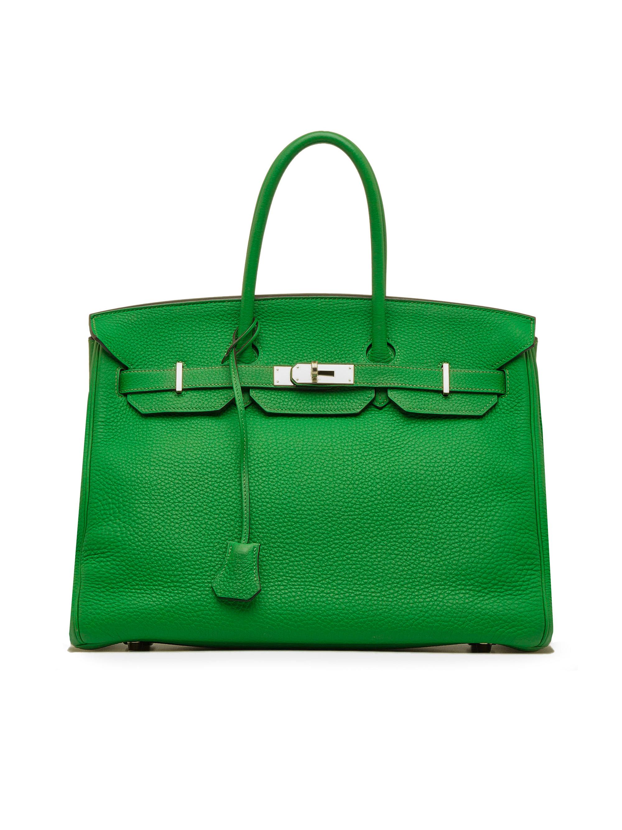 Hermès 100 Leather Green Togo Birkin 35 One Size 20 off thredUP