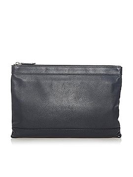 Balenciaga Navy Clip Clutch Bag (view 2)