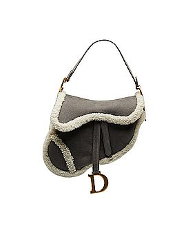 Dior Shearling Saddle Bag (view 1)