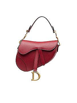 Dior Mini Leather Saddle Bag (view 1)