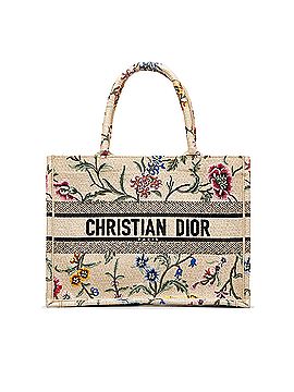 Dior Medium Petite Fleurs Raffia Book Tote (view 1)
