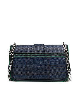 Dior Medium Tricolor Raffia Miss Dior Flap Bag (view 2)