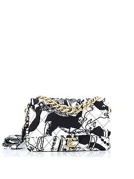 Chanel Deer Coco Flap Bag Quilted Printed Fabric Small (view 1)