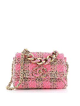 Chanel Elegant Chain Flap Bag Quilted Tweed Small (view 1)