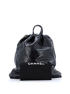 Chanel 22 Chain Backpack Quilted Calfskin Large (view 2)