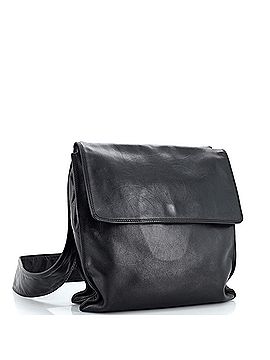 Chanel Vintage CC Flap Messenger Bag Embossed Leather (view 2)