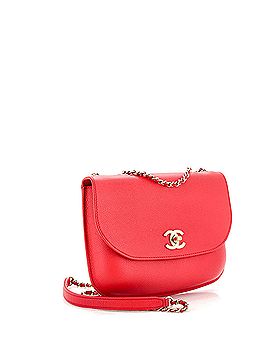Chanel Curved CC Flap Messenger Caviar Small (view 2)