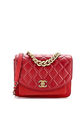 Chanel Chain Handle Flap Bag Quilted Calfskin with Caviar Small (view 1)