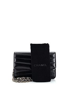 Chanel Miroir Wallet on Chain Chevron Shiny Lambskin (view 2)