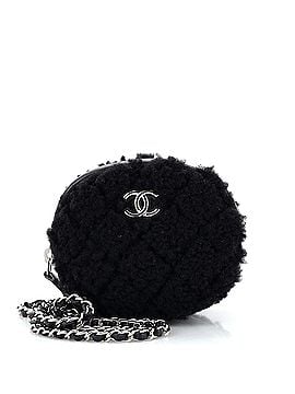 Chanel Round Clutch with Chain Quilted Shearling Mini (view 1)