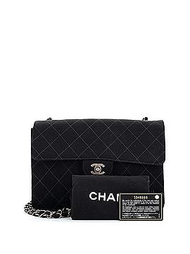 Chanel Vintage Square Classic Single Flap Bag Quilted Jersey Medium (view 2)