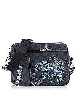 Louis Vuitton Trio Messenger Bag Limited Edition Wild Animals Damier Graphite (view 1)