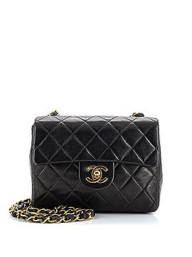 Chanel Vintage Square Classic Single Flap Bag Quilted Lambskin Mini (view 1)