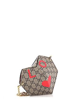 Gucci Valentine's Day Heart Bag Printed GG Coated Canvas Small (view 2)