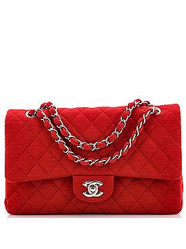Chanel Classic Double Flap Bag Quilted Jersey Medium (view 1)