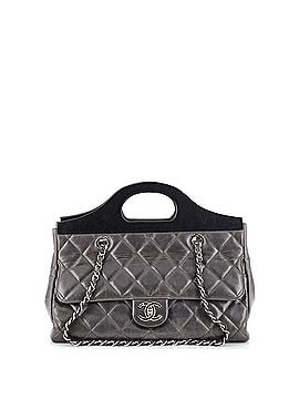 Chanel CC Delivery Tote Quilted Glazed Calfskin Small (view 1)