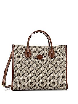 Gucci Interlocking G Tote GG Coated Canvas and Leather Small (view 1)