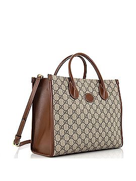 Gucci Interlocking G Tote GG Coated Canvas and Leather Small (view 2)