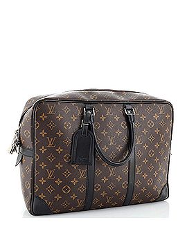 Louis Vuitton Porte-Documents Voyage Briefcase Macassar Monogram Canvas GM (view 2)
