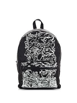 Alexander McQueen Front Pocket Backpack Printed Nylon (view 1)