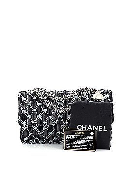 Chanel Data Center Charm Flap Bag Quilted Denim Medium (view 2)