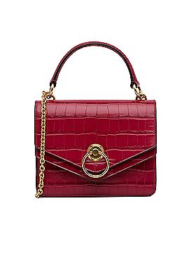 Mulberry Embossed Harlow Satchel (view 1)