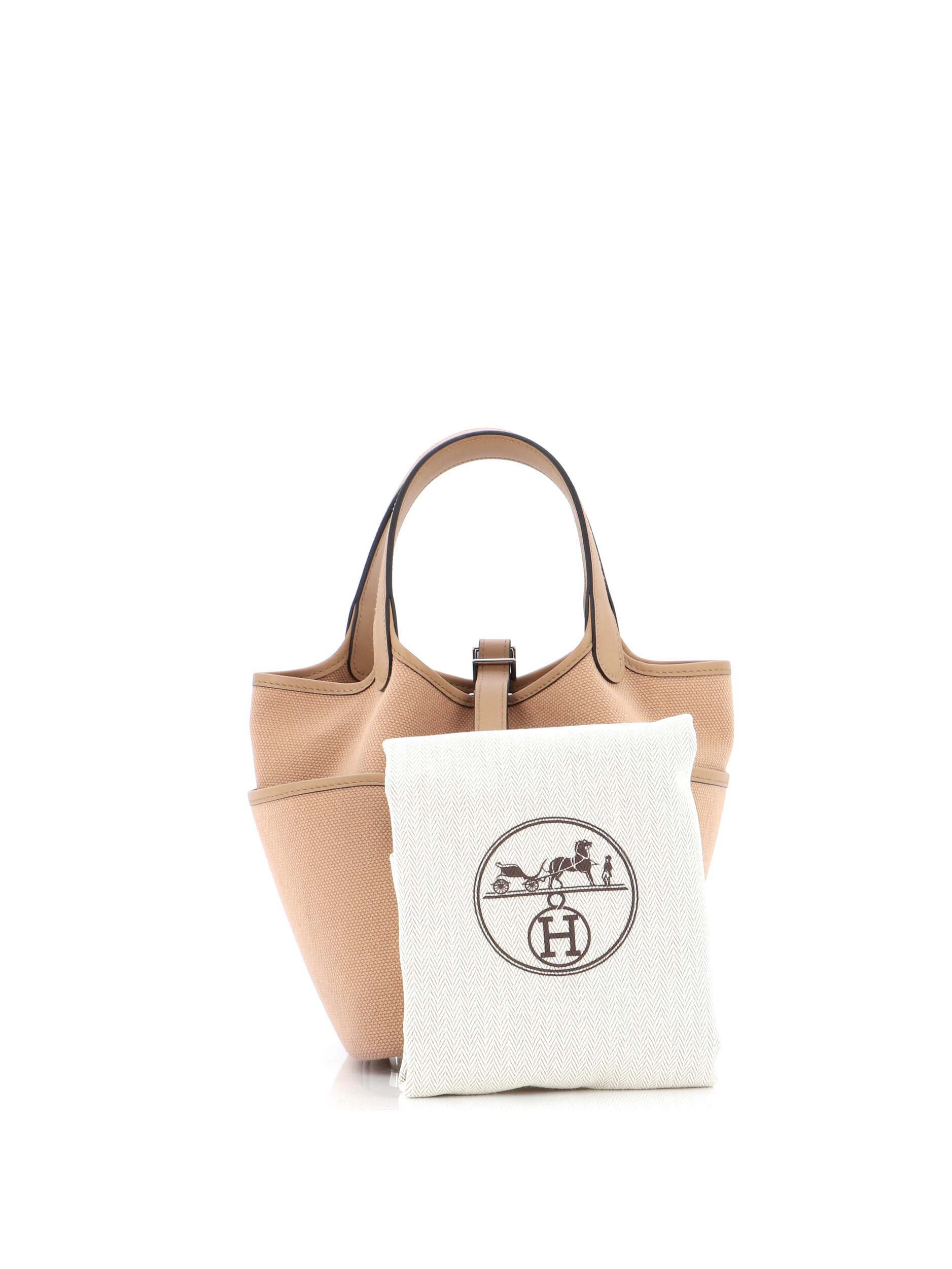 Louis Vuitton Petit Bucket NM Bag Raffia with Leather Neutral