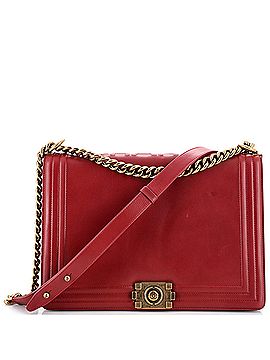 Chanel Reverso Boy Flap Bag Glazed Calfskin New Medium (view 1)