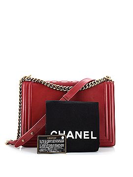 Chanel Reverso Boy Flap Bag Glazed Calfskin New Medium (view 2)