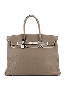 Hermès Birkin Handbag Grey Togo with Palladium Hardware 35 (view 1)