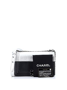 Chanel Bicolor Boy Flap Bag Calfskin Old Medium (view 2)