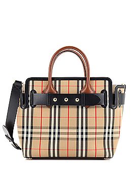 Burberry Belt Tote Vintage Check Canvas Small (view 1)