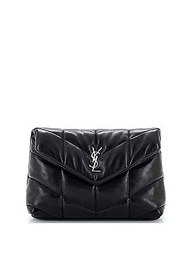Saint Laurent LouLou Puffer Clutch Leather Small (view 1)