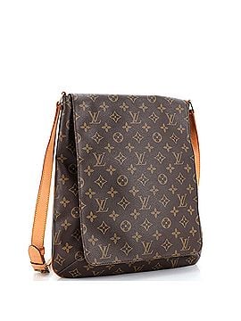 Louis Vuitton Salsa handbag in brown monogram canvas and natural