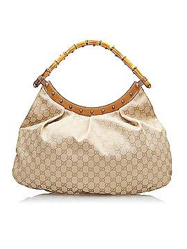 Gucci Bamboo GG Canvas Hobo (view 1)