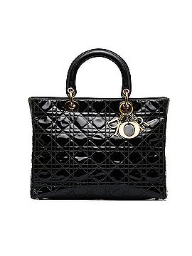 Dior Large Cannage Patent Lady Dior (view 1)