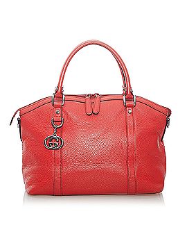 Gucci GG Charm Dome Leather Handbag (view 1)