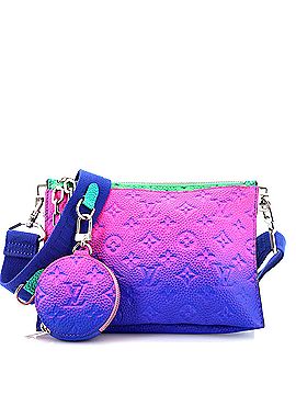Louis Vuitton Trio Pouch Messenger Bag Limited Edition Illusion Monogram Taurillon Leather (view 1)